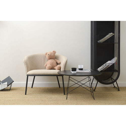 Лаунж-кресло paal, букле, бежевое 7