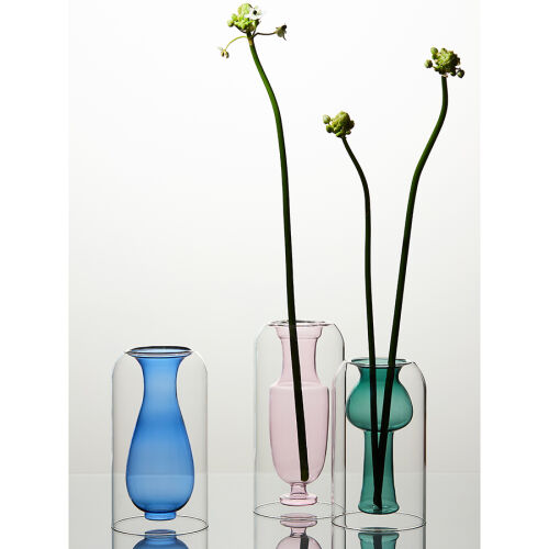 Ваза muse, 25 см, нежно-розовая 1