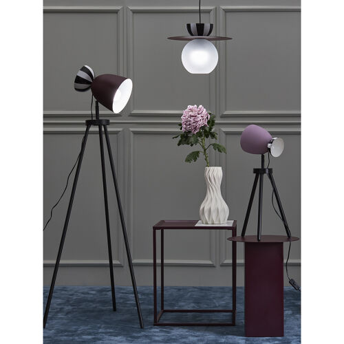 Столик кофейный mayen, 45х45 см, белый/сливовый 2