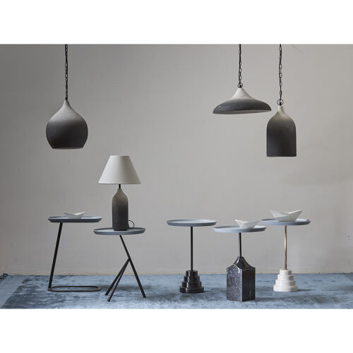 Столик приставной sustainable collection, D38 см, серо-голубой/ч 5 Столик приставной sustainable collection, D38 см, серо-голубой/ч 5