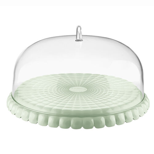 Блюдо сервировочное с крышкой tiffany, D36 см, зеленое 1