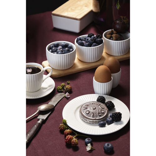 Набор из 3 чаш на деревянной подставке soft ripples, dual glazin 2