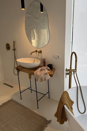 Полотенце для рук из умягченной вафли кремового цвета из коллекц 7