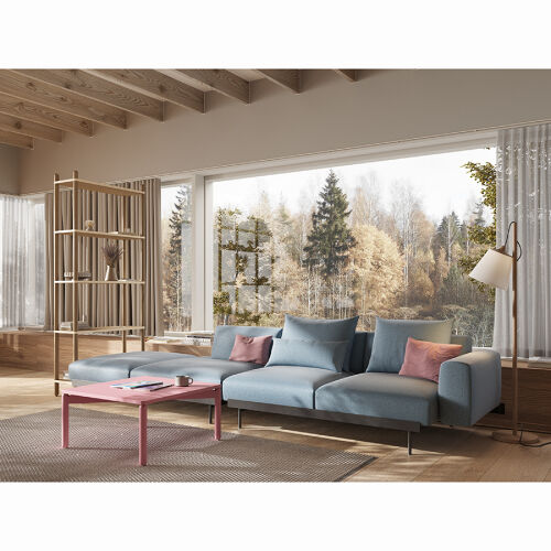 Столик кофейный saga, 75х75 см, розовый 2