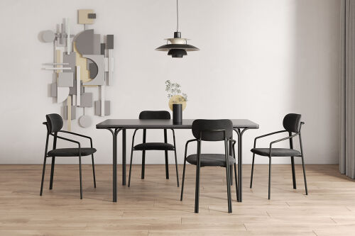 Стол обеденный ror, 85х120 см, черный 3