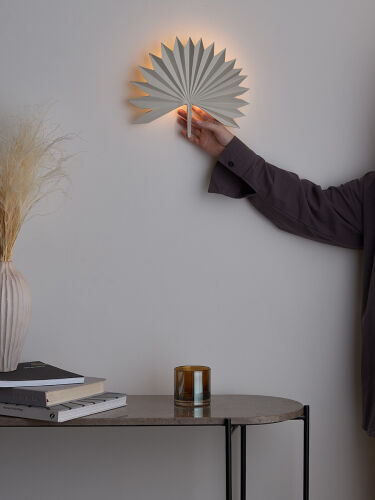 Светильник настенный palm leaf, 30х24 см, белый 1