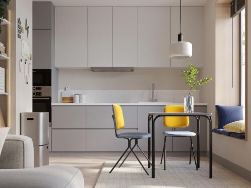 Стул ror, y, велюр, черный/голубой/желтый 2