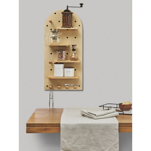 Пегборд shely, 38х80 см, светлое дерево 4