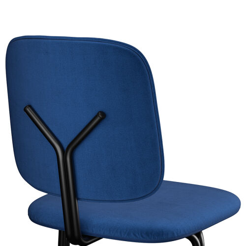 Стул ror, y, велюр, черный/темно-голубой 6