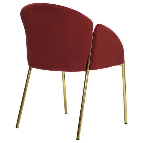 Стул raspy, велюр, бордовый 3