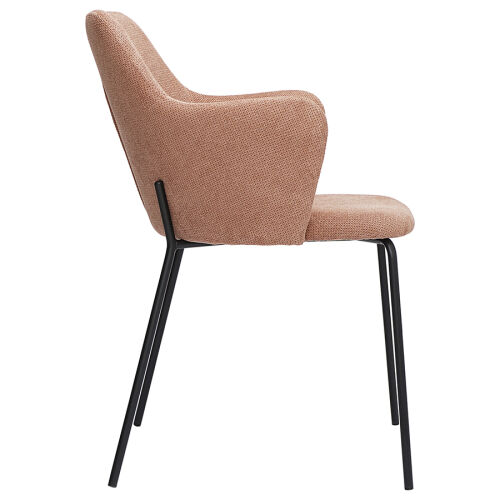 Стул dwight, фактурный шенилл, коралловый 1