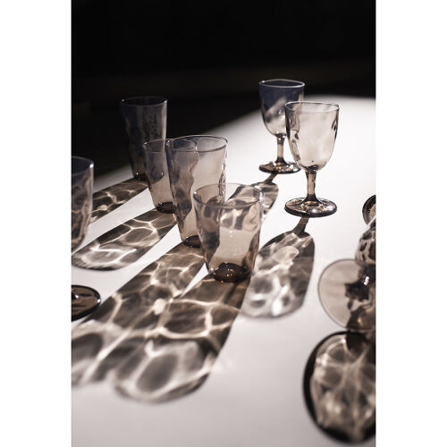 Набор стаканов из акрила hollow, 550 мл, серо-коричневый, 4 шт. 4