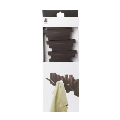Вешалка настенная sticks, 49,3 см, эспрессо, 5 крючков 2 Вешалка настенная sticks, 49,3 см, эспрессо, 5 крючков 2