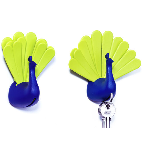 Ключница peacock, синяя/зеленая 2