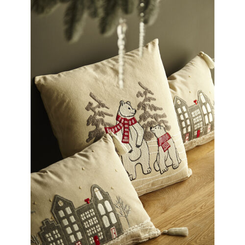 Подушка декоративная festive bears из коллекции new year essenti 4 Подушка декоративная festive bears из коллекции new year essenti 4