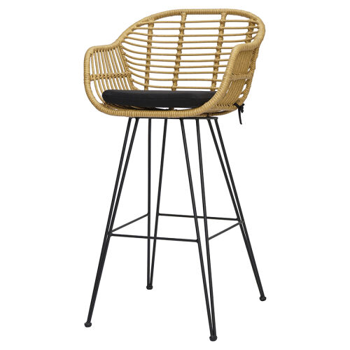 Стул барный vetle bent, ротанг 22