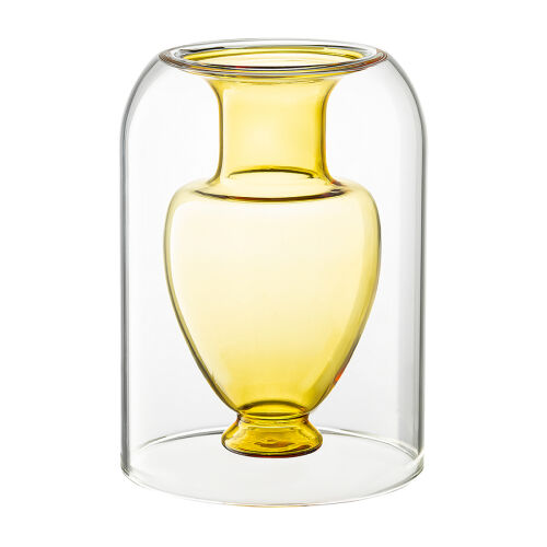 Ваза muse, 16 см, янтарная