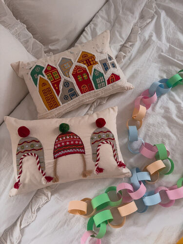 Чехол на подушку cozy knits из коллекции new year essential, 30х 4