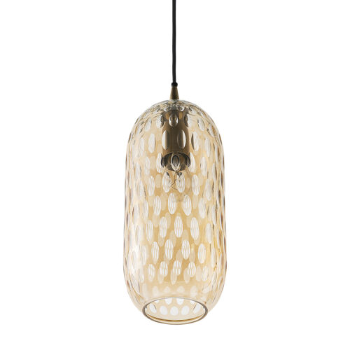 Светильник подвесной mystic aura, D26 см, янтарно-золотой 4