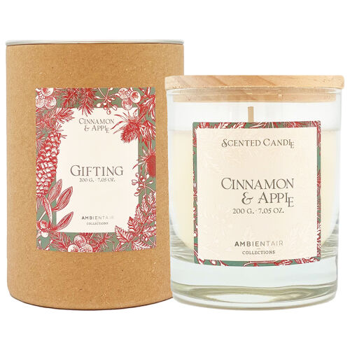 Свеча ароматическая gifting, cinnamon&apple, 40 ч