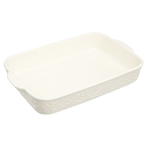 Блюдо для запекания birds of paradise, 42х27 см, кремовое 3