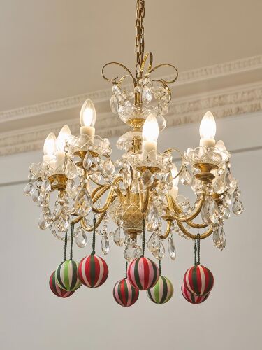 Набор елочных украшений show time из коллекции new year essentia 6