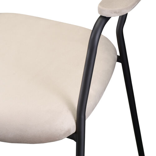 Стул eirill, велюр, серо-бежевый 5