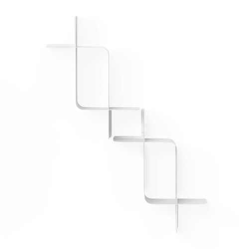 Набор металлических настенных полок montage, 2 шт., белый 1