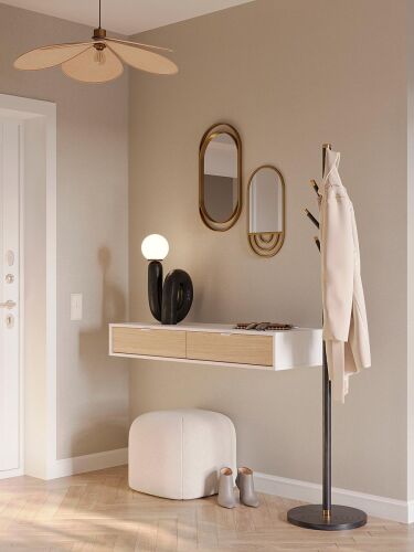 Вешалка напольная bakken, 180 см, золотистый хром/черная 3