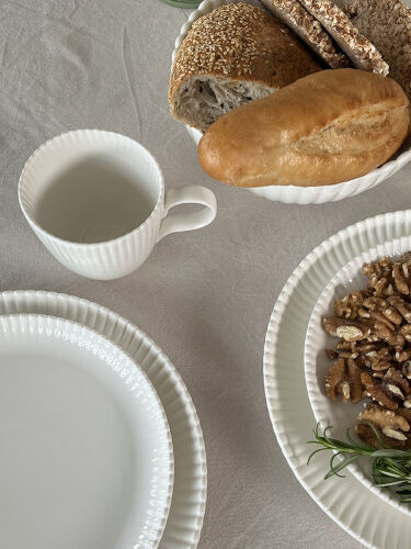 Кружка из фарфора белого цвета из коллекции kitchen spirit, 350  1