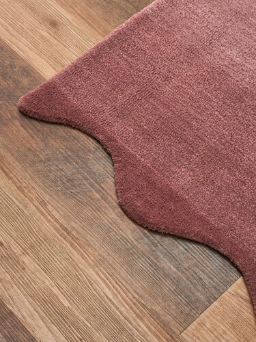 Ковер из шерсти over horizon цвета марсала из коллекции trendy r 4