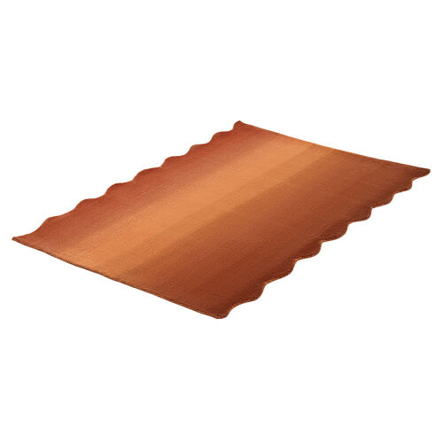 Ковер из шерсти over horizon терракотового цвета из коллекции tr 5