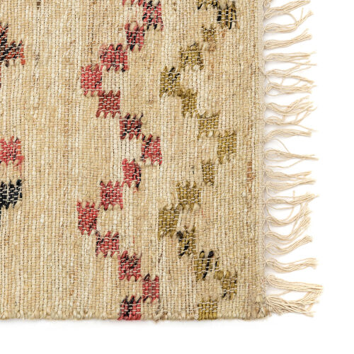 Ковер из джута и шерсти по мотивам башкирских орнаментов из колл 6