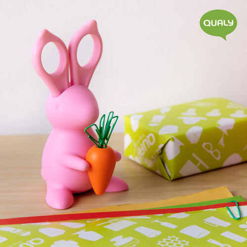Ножницы+магнит со скрепками bunny, розовый 2 Ножницы+магнит со скрепками bunny, розовый 2