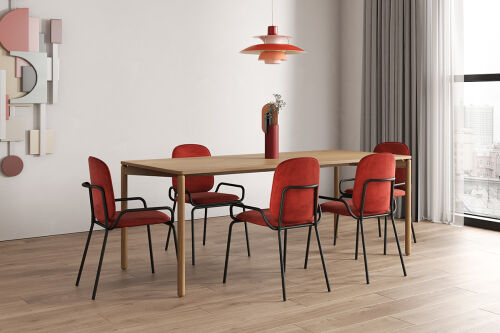 Стол обеденный saga, 85х200 см, ясень 3