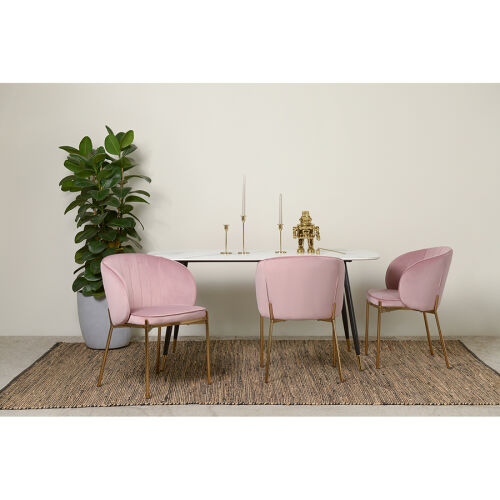 Стул coral, велюр, пыльная роза 2