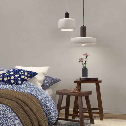 Светильник подвесной juko, D28х32 см, черный/бежевый 5