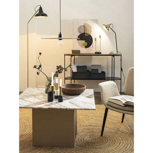 Торшер enkel sand, 165 см, золотистый/черный 1