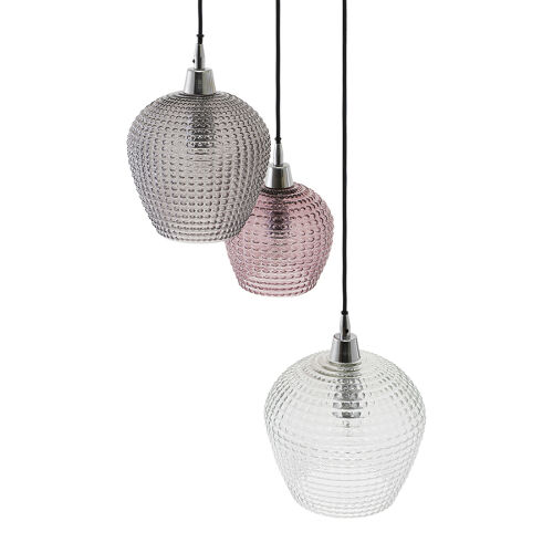 Светильник подвесной каскадный aurora, D50 см, сливовый/серый/пр 3