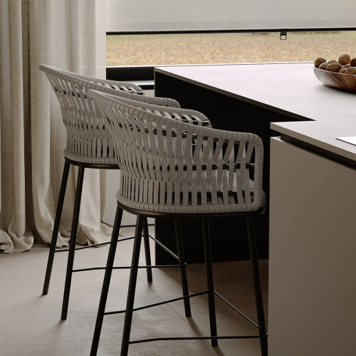 Стул полубарный haugen, темно-серый/светло-серый 3