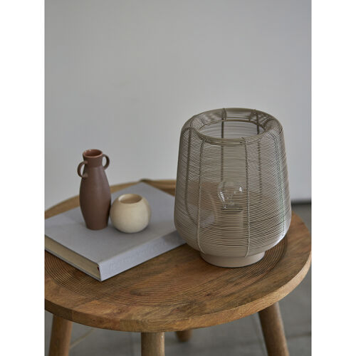 Лампа настольная vinger, D22х26 см, бежевая 3