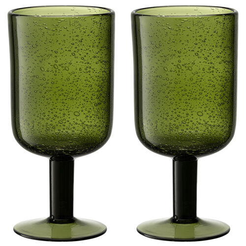 Набор бокалов для вина flowi, 410 мл, темно-зеленые, 2 шт.