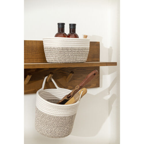 Кашпо gerd, D20х19 см, белое/светло-бежевое 3