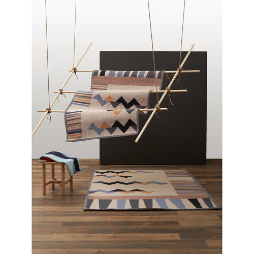 Ковер из хлопка по мотивам нанайских орнаментов из коллекции cul 5