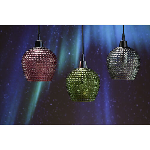 Светильник подвесной каскадный aurora, 65х18 см, сливовый/зелены 4