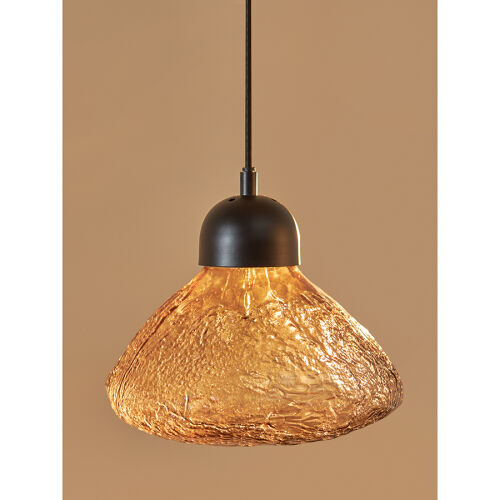 Светильник подвесной frozen light, D25 см, янтарный 3