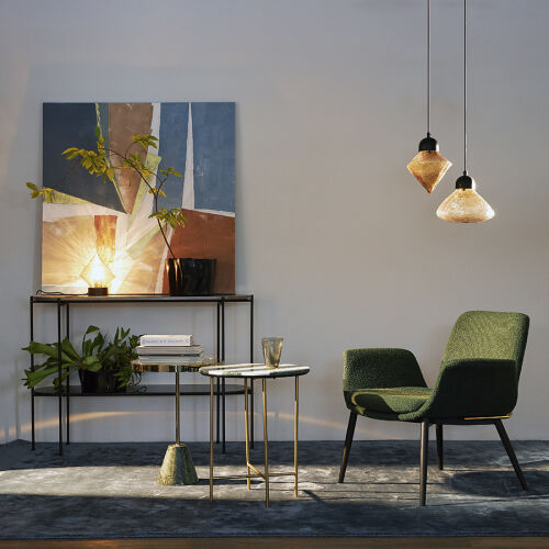 Лаунж-кресло hilde, букле, темно-зеленое 6