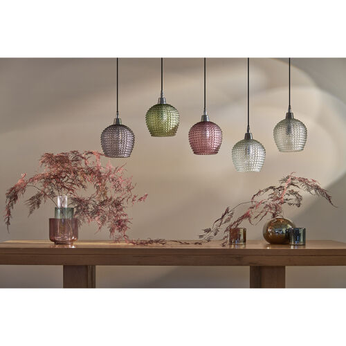 Светильник подвесной каскадный aurora, 110х18 см, сливовый/зелен 2