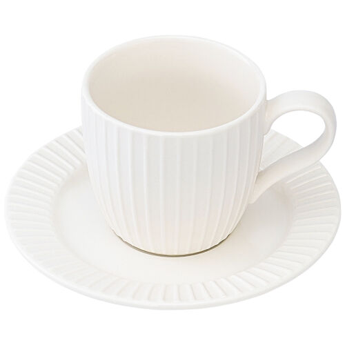 Набор чашек с блюдцами soft ripples, dual glazing, 125 мл, 2 шт. 3