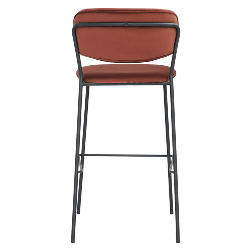 Стул барный eirill, велюр, кирпичный 4